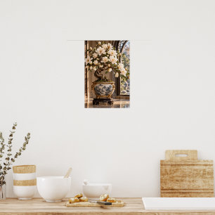 Elegant Vintage Magnolia Floral Wall Art – Botanic