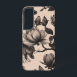 Elegant Vintage Magnolia Tough Case<br><div class="desc">Wrap your phone in timeless elegance with this tough-as-nails case featuring a seamless vintage monochrome illustration of magnolia flowers and branches. This sophisticated pattern captures the delicate beauty of magnolias in various stages of bloom, rendered in intricate detail with a classic, botanical feel reminiscent of historical illustrations. The grayscale palette...</div>