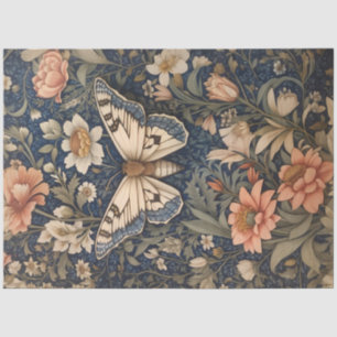 Elegant Vintage Moth William Morris Inspired Tissue Paper
