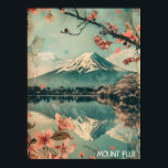 Elegant Vintage Mount Fuji Japan Travel Poster<br><div class="desc">This is a beautiful vintage Mount Fuji Japan Poster showcasing the breathtaking scenery of the famous japanese travel destianation with the iconic mountain. Great travel souvenir and gift for every tourist. Make it your own and purchase now.</div>