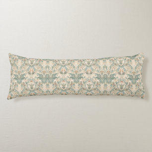 Elegant Vintage Nouveau Floral Birds Pattern Body Cushion
