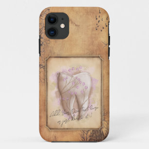Elegant Vintage Old Fashioned Dental Gift Case-Mate iPhone Case