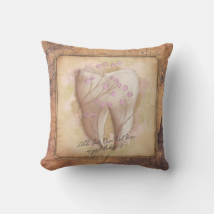 Elegant Vintage Old Fashioned Dental Gift Cushion