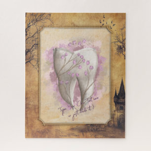 Elegant Vintage Old Fashioned Dental Gift Jigsaw Puzzle