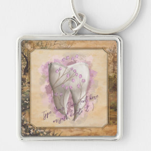 Elegant Vintage Old Fashioned Dental Gift Key Ring