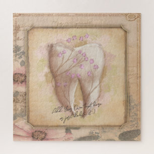 Elegant Vintage Old Fashioned Dental Gift notebook Jigsaw Puzzle