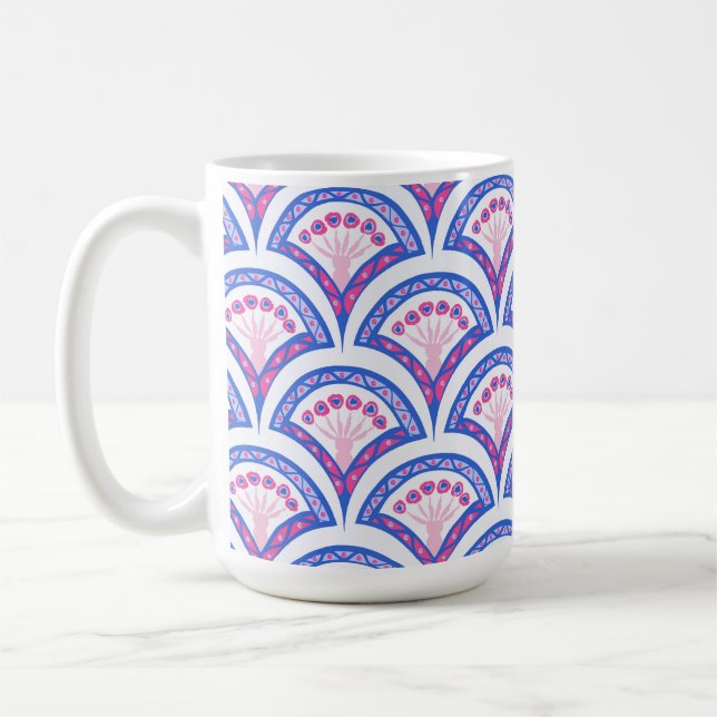 Elegant Vintage Ornamental Artwork Coffee Mug (Left)