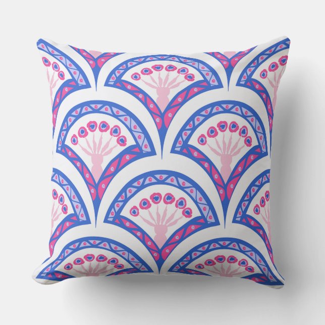 Elegant Vintage Ornamental Artwork Cushion (Front)