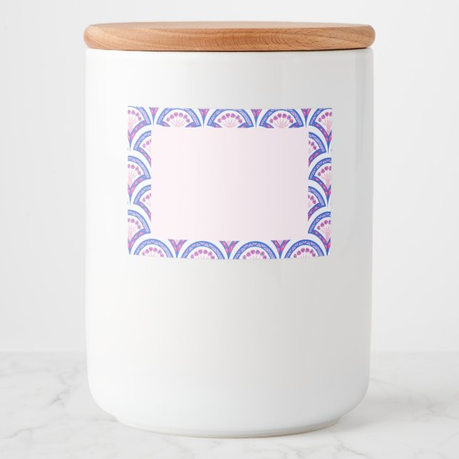 Elegant Vintage Ornamental Artwork Food Label (Front)