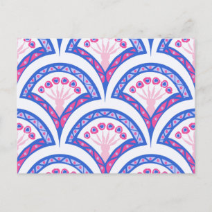 Elegant Vintage Ornamental Artwork Holiday Postcard
