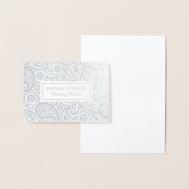 Elegant vintage paisley foil card (Display)