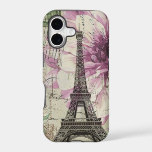 elegant vintage paris eiffel tower floral girly