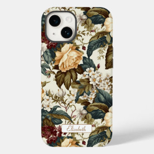 Elegant Vintage Peonies and Hydrangeas  Case-Mate iPhone 14 Case