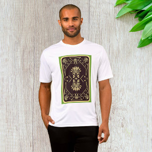 Elegant Vintage Playing Card Black Gold T-Shirt