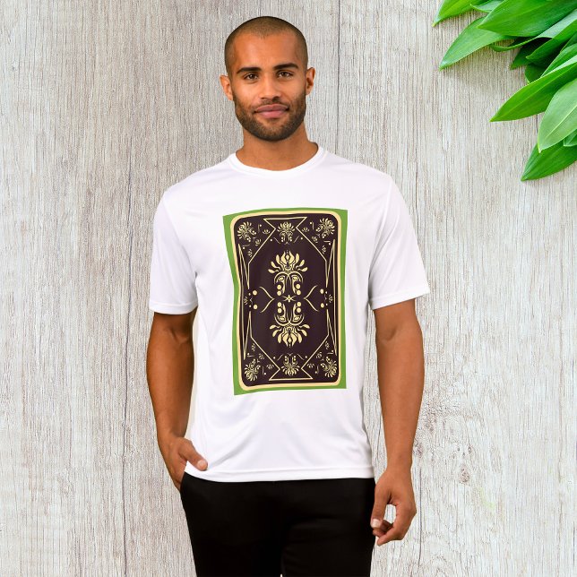 Elegant Vintage Playing Card Black Gold T-Shirt (Creator Uploaded)