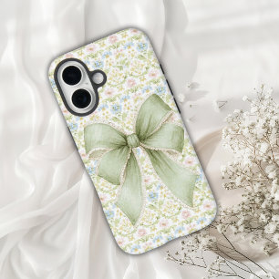 Elegant Vintage Ribbon iPhone 16 Case