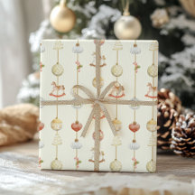 Elegant Vintage Rocking Horse Christmas 