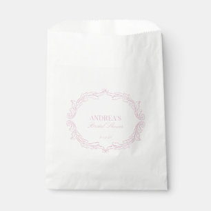 Elegant Vintage Romantic Pink Bridal Shower Favour Bags