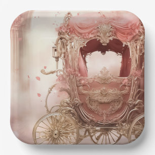 Elegant vintage romantic Wedding  Paper Plate