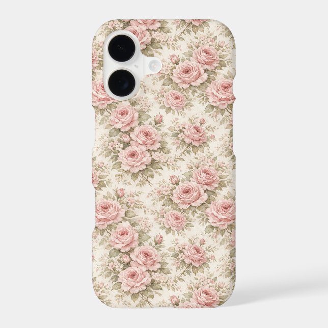 Elegant Vintage Rose Seamless Floral Pattern (Back)