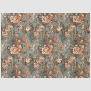 Elegant Vintage Rustic Country  Florals Decoupage  Tissue Paper