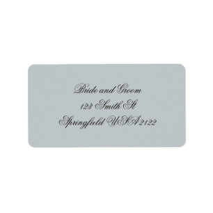Elegant Vintage Script Return Address Label