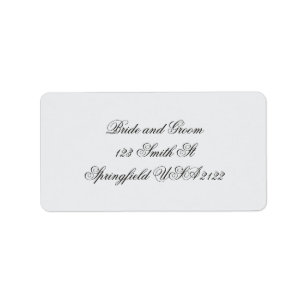 Elegant Vintage Script Return Address Label
