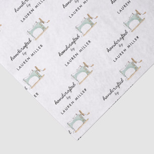 Elegant Vintage Sewing Machine Handcraft Tissue Paper