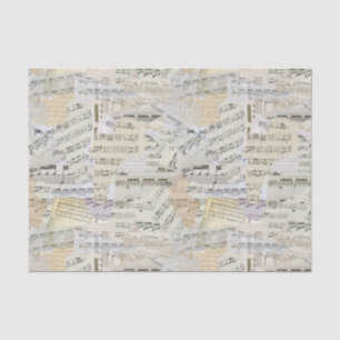 Elegant Vintage Sheet Music Scrapbook