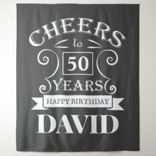 Elegant vintage style Bday Photo Booth Backdrop Tapestry