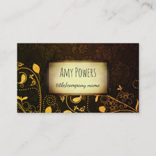 elegant vintage style custom business card