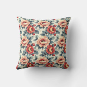 Elegant Vintage Stylish Romantic Floral Chic Cushion