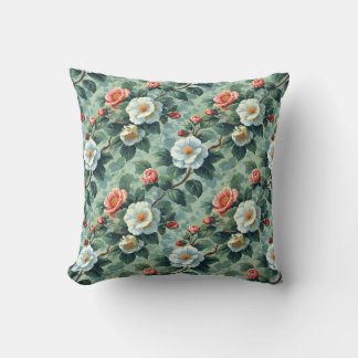 Elegant Vintage Stylish Romantic Floral Chic Cushion