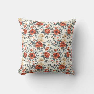 Elegant Vintage Stylish Romantic Floral Chic Cushion