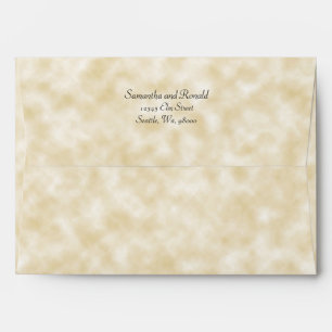 Elegant Vintage Tan Parchment Paper Style Envelope