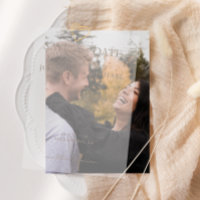 Elegant Vintage Taupe Sepia Rose Save the Date