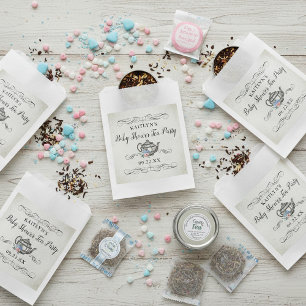 Elegant Vintage Tea Party   Baby Shower Favour Bags
