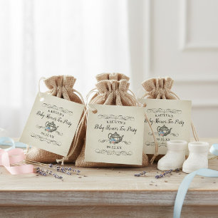 Elegant Vintage Tea Party   Baby Shower Favour Tags