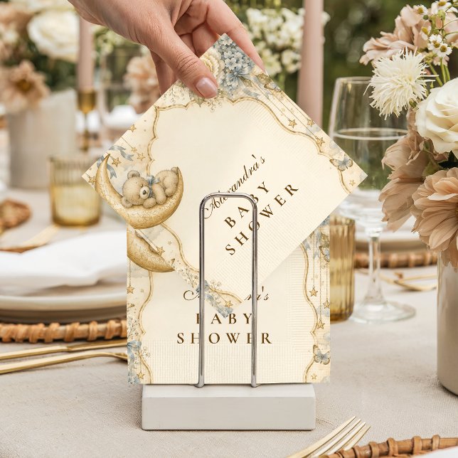 Elegant Vintage Teddy Bear Napkin (Creator Uploaded)