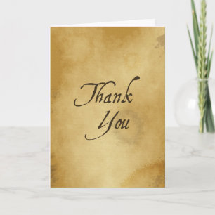 Elegant Vintage Thank You Note Card