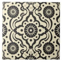 Elegant Vintage Tile Pattern Ceramic Tile