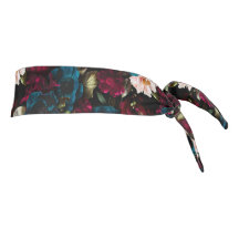 Elegant Vintage Vibe Dark Floral Botanical 