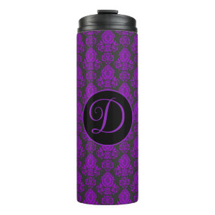 Elegant, Vintage, Victorian Damask Personalised Thermal Tumbler