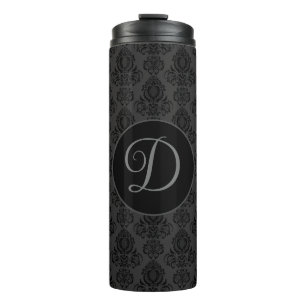 Elegant, Vintage, Victorian Damask Personalized Thermal Tumbler