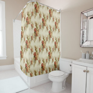 Elegant Vintage Victorian Floral Pattern  Shower Curtain