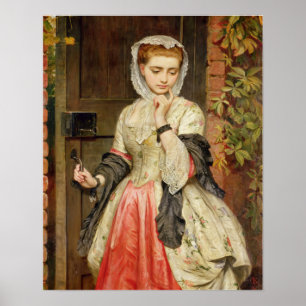 Elegant Vintage Victorian Girl  Poster