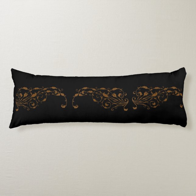 Elegant, Vintage, Victorian Steampunk Body Cushion (Front)
