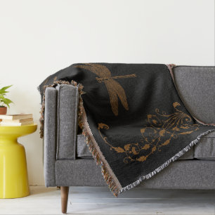 Elegant, Vintage, Victorian Steampunk  Throw Blanket