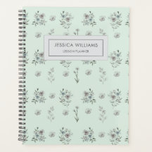 Elegant Vintage Watercolor Floral Teacher Lesson