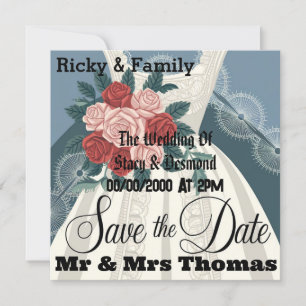 Elegant Vintage Wedding Invitation Cover